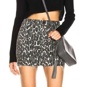 MOTHER VAGABOND DENIM SKIRT